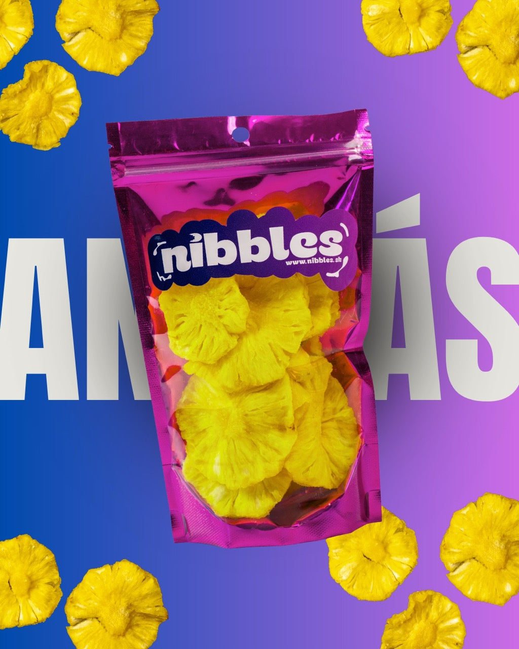 Ananás krúžky sušené