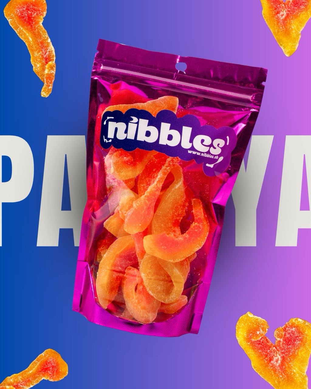 Papaja plátky – kandizované sušené ovocie-1
